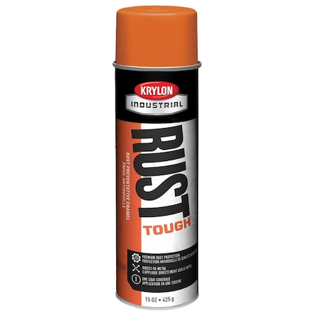 Krylon Industrial Rust Tough Acrylic Enamel Safety Orange OSHA R00559